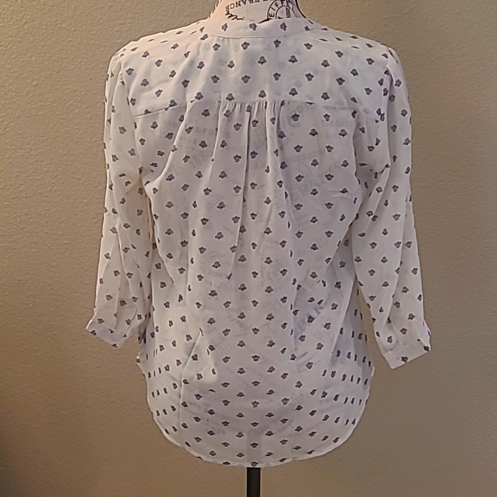 H&M Ruffle Button Down Size 6 - Picture 4 of 6